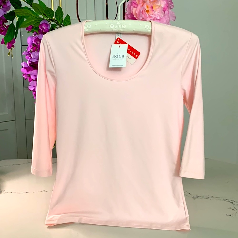 ✨Last One✨ Med (4) - Adea Italian Microfibre 3/4 Sleeve Top